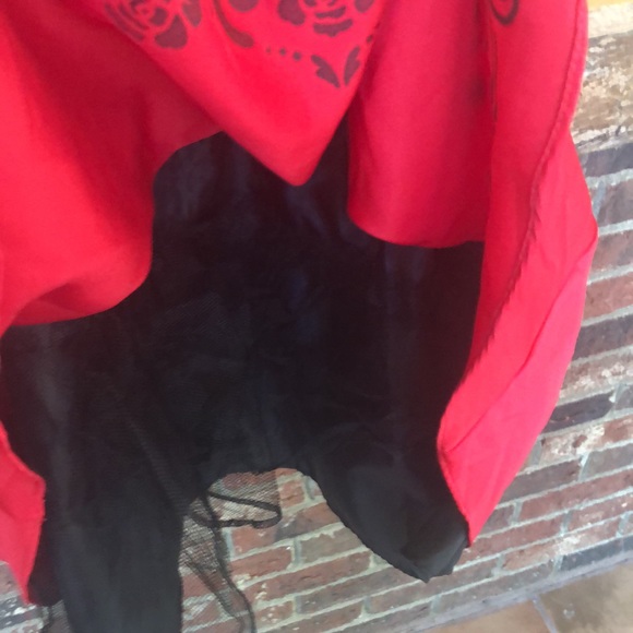 Girls Holiday Size 7 red and black rare edition dress - Picture 4 of 7